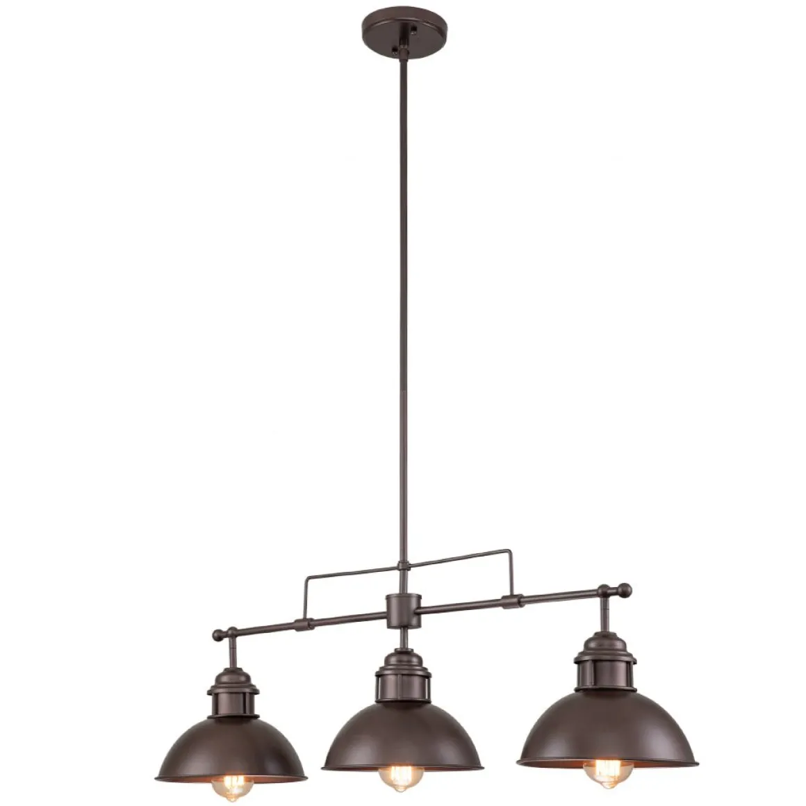 Modern Farmhouse 3-light Island Pot Lid Dome Pendant