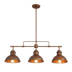 Modern Farmhouse 3-light Island Pot Lid Dome Pendant
