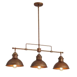 Modern Farmhouse 3-light Island Pot Lid Dome Pendant