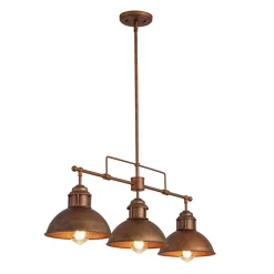 Modern Farmhouse 3-light Island Pot Lid Dome Pendant