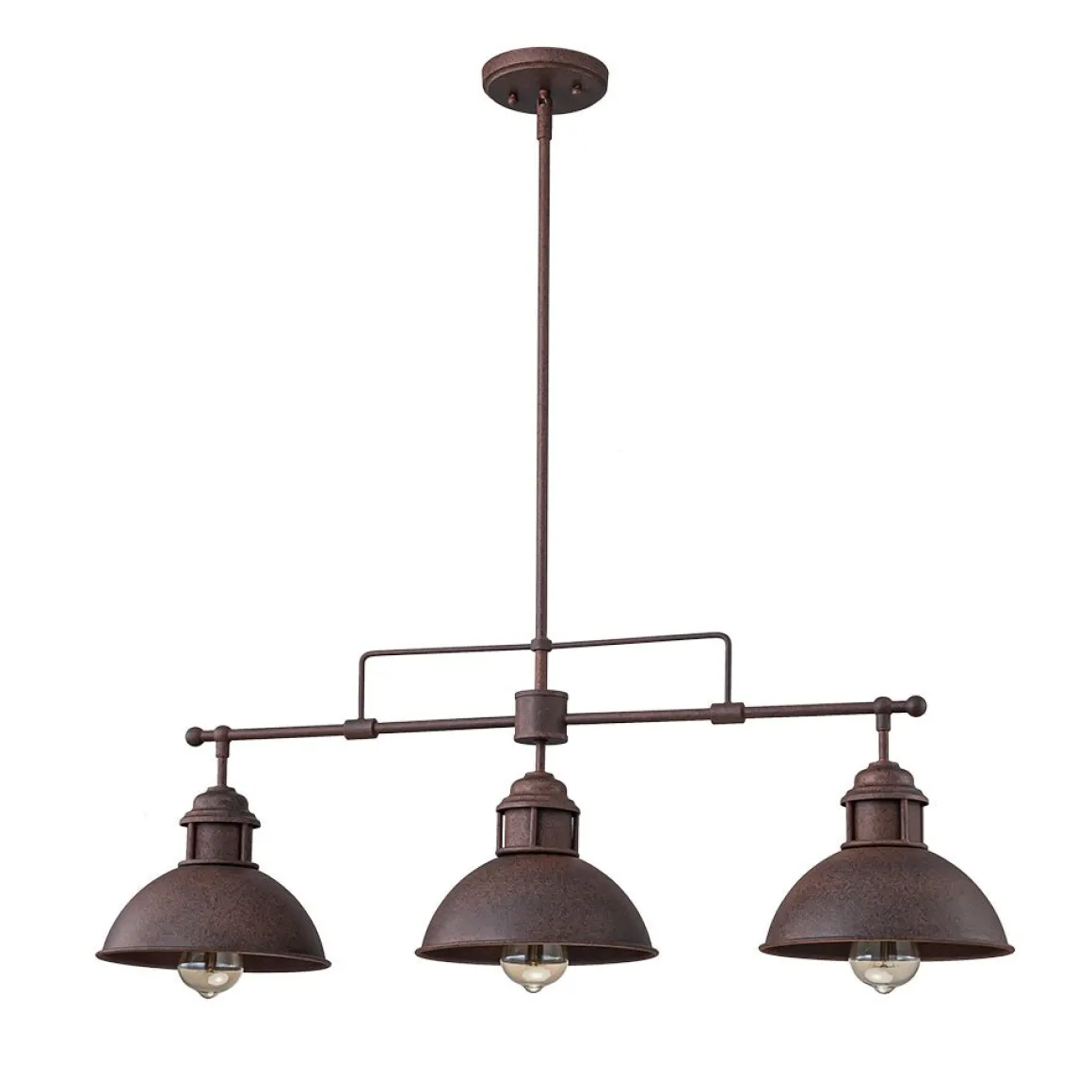 Modern Farmhouse 3-light Island Pot Lid Dome Pendant