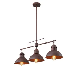 Modern Farmhouse 3-light Island Pot Lid Dome Pendant