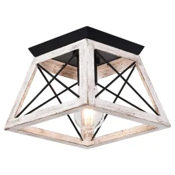 Modern Farmhouse Square Flush Mount Light