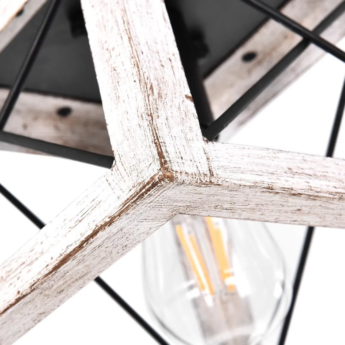 Modern Farmhouse Square Flush Mount Light