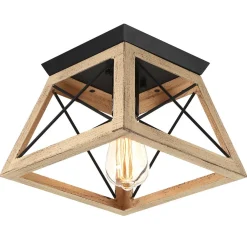 Modern Farmhouse Square Flush Mount Light