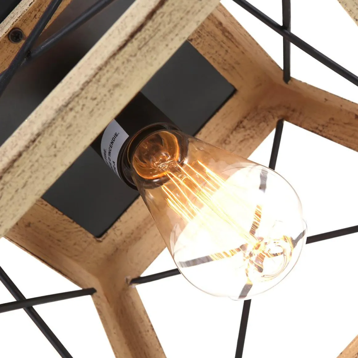 Modern Farmhouse Square Flush Mount Light