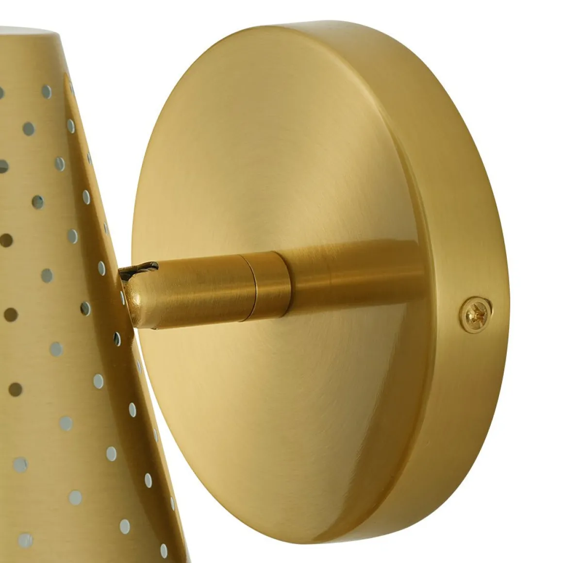 Modern Funky 1-Light Starry Pinhole Cone Wall Sconce