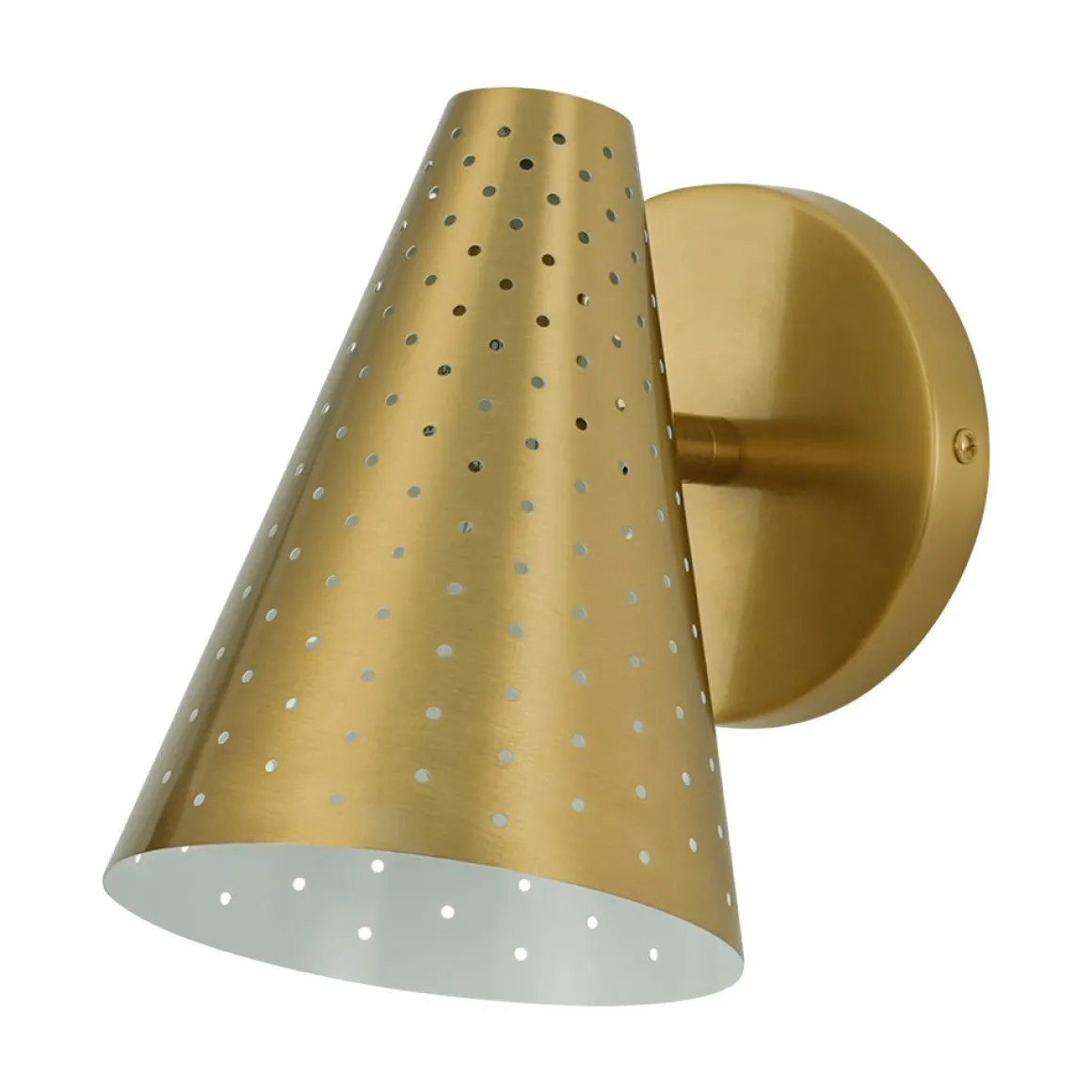 Modern Funky 1-Light Starry Pinhole Cone Wall Sconce
