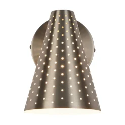 Modern Funky 1-Light Starry Pinhole Cone Wall Sconce