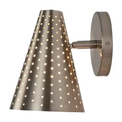Modern Funky 1-Light Starry Pinhole Cone Wall Sconce