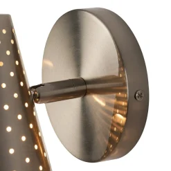 Modern Funky 1-Light Starry Pinhole Cone Wall Sconce