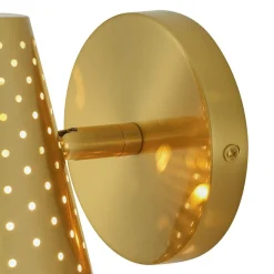 Modern Funky 1-Light Starry Pinhole Cone Wall Sconce