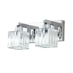Modern Glam Crystal Bathroom Vanity Wall Lamp