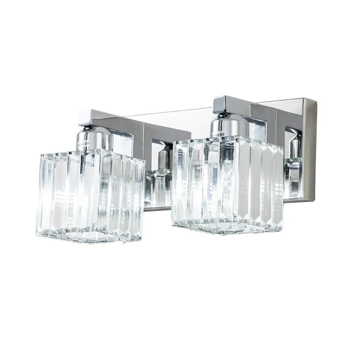 Modern Glam Crystal Bathroom Vanity Wall Lamp
