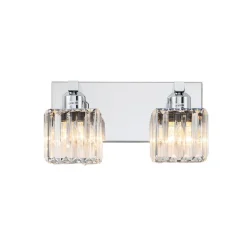 Modern Glam Crystal Bathroom Vanity Wall Lamp