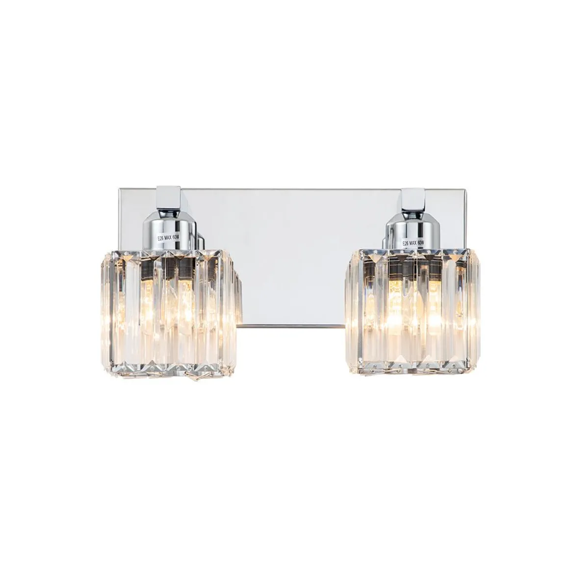 Modern Glam Crystal Bathroom Vanity Wall Lamp