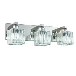 Modern Glam Crystal Bathroom Vanity Wall Lamp