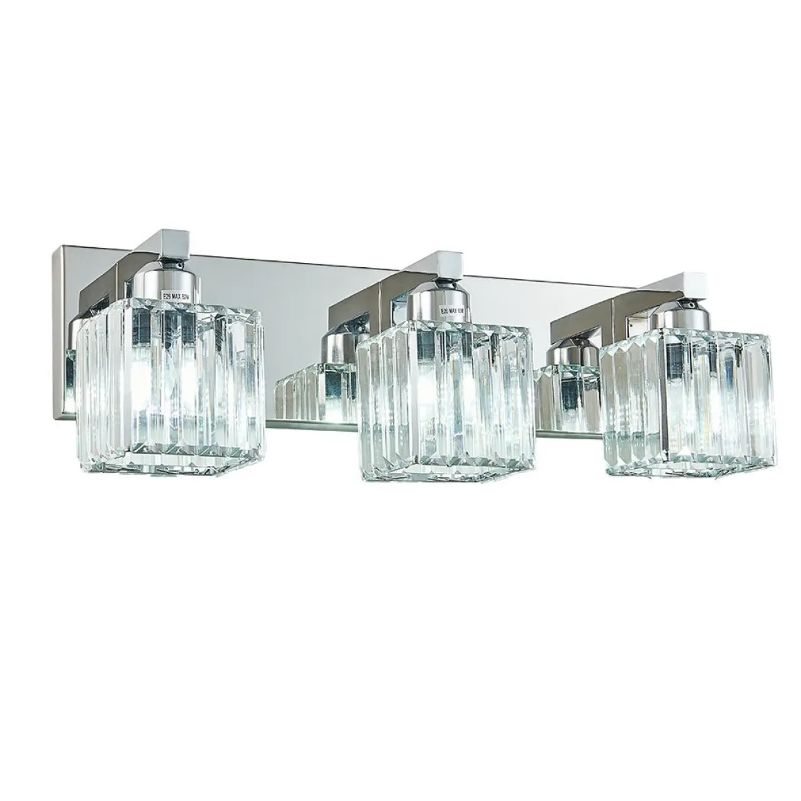 Modern Glam Crystal Bathroom Vanity Wall Lamp