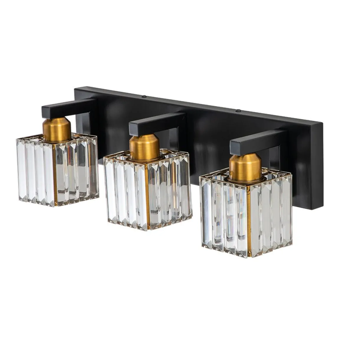 Modern Glam Crystal Bathroom Vanity Wall Lamp