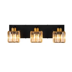 Modern Glam Crystal Bathroom Vanity Wall Lamp