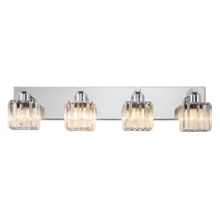 Modern Glam Crystal Bathroom Vanity Wall Lamp