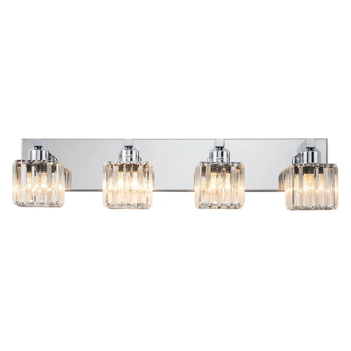 Modern Glam Crystal Bathroom Vanity Wall Lamp