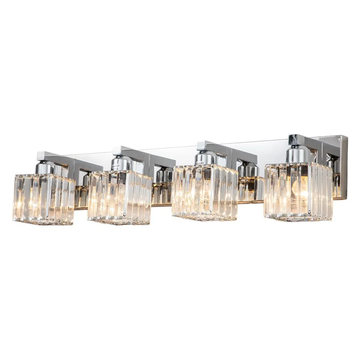 Modern Glam Crystal Bathroom Vanity Wall Lamp