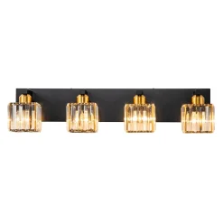 Modern Glam Crystal Bathroom Vanity Wall Lamp
