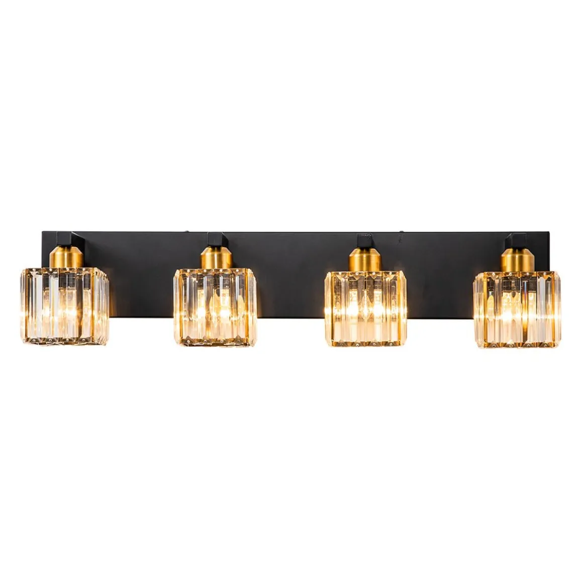 Modern Glam Crystal Bathroom Vanity Wall Lamp