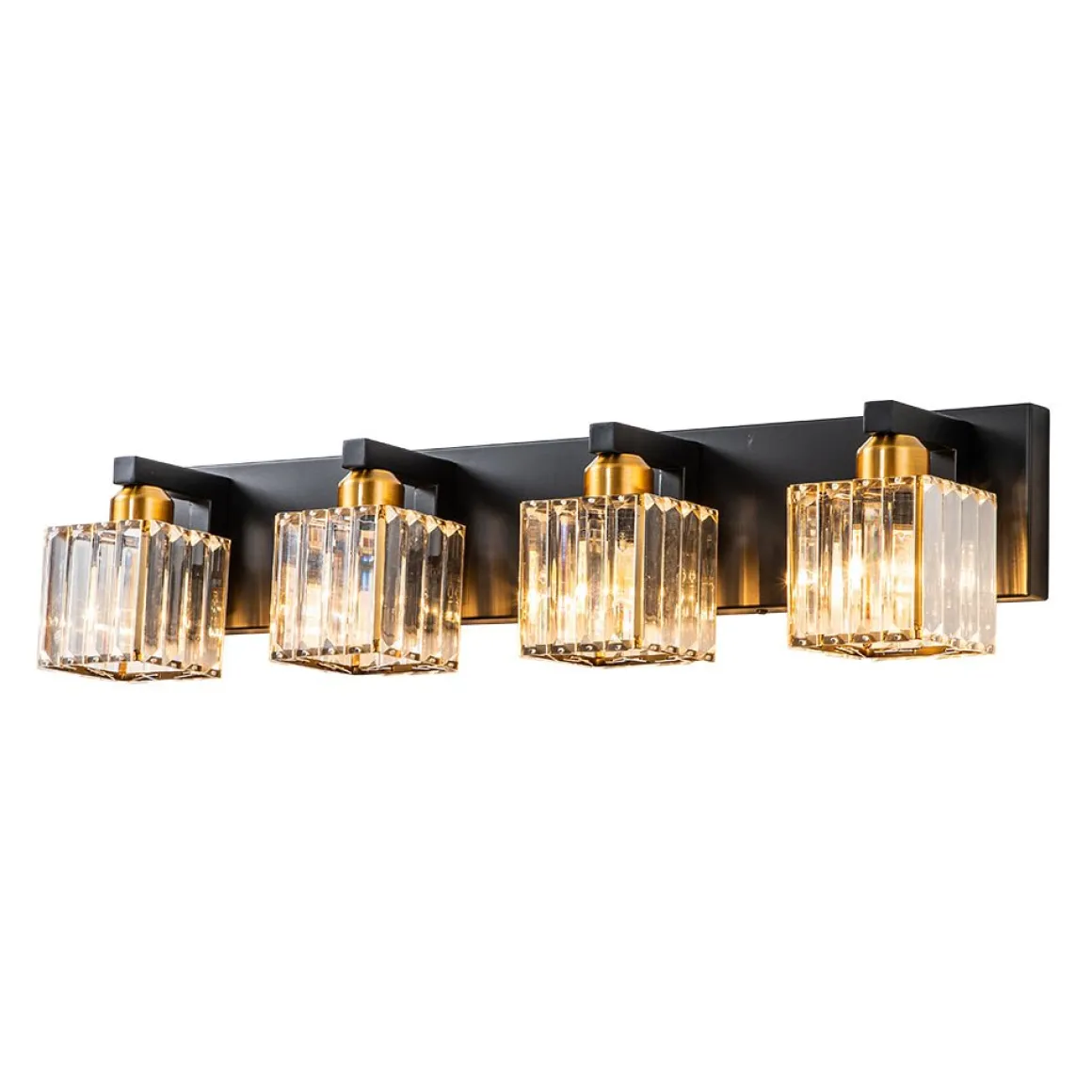 Modern Glam Crystal Bathroom Vanity Wall Lamp
