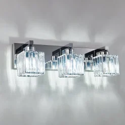 Modern Glam Crystal Bathroom Vanity Wall Lamp