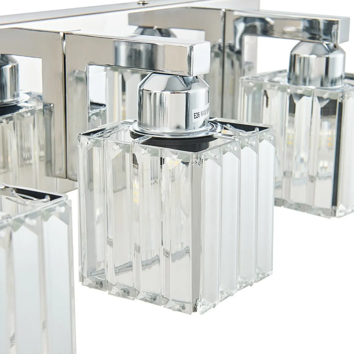 Modern Glam Crystal Bathroom Vanity Wall Lamp