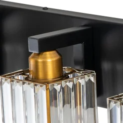 Modern Glam Crystal Bathroom Vanity Wall Lamp
