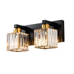 Modern Glam Crystal Bathroom Vanity Wall Lamp