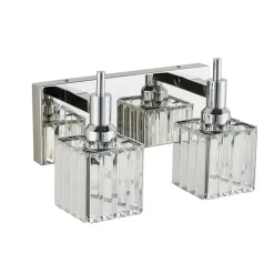 Modern Glam Crystal Bathroom Vanity Light