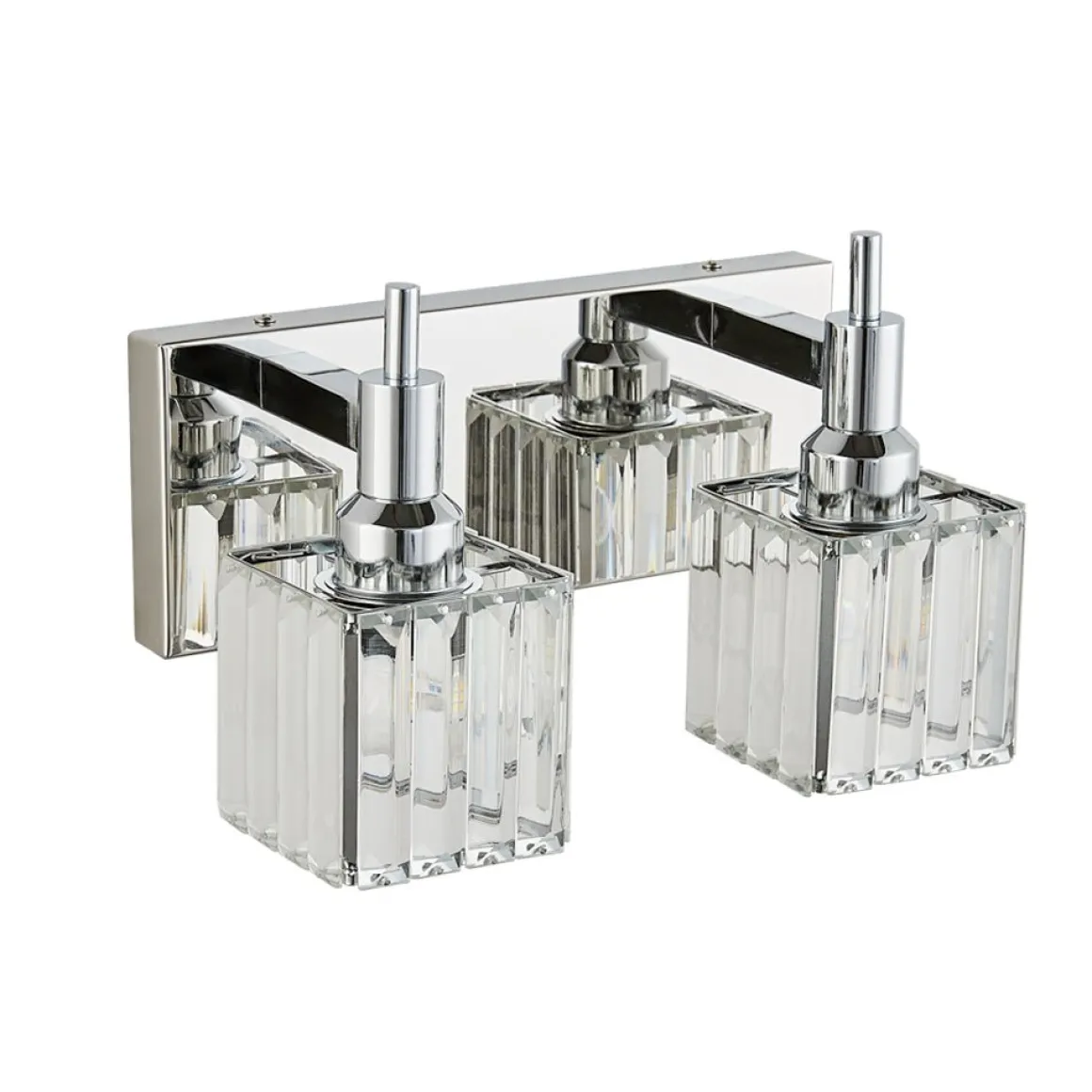 Modern Glam Crystal Bathroom Vanity Light