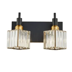 Modern Glam Crystal Bathroom Vanity Light