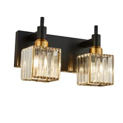 Modern Glam Crystal Bathroom Vanity Light