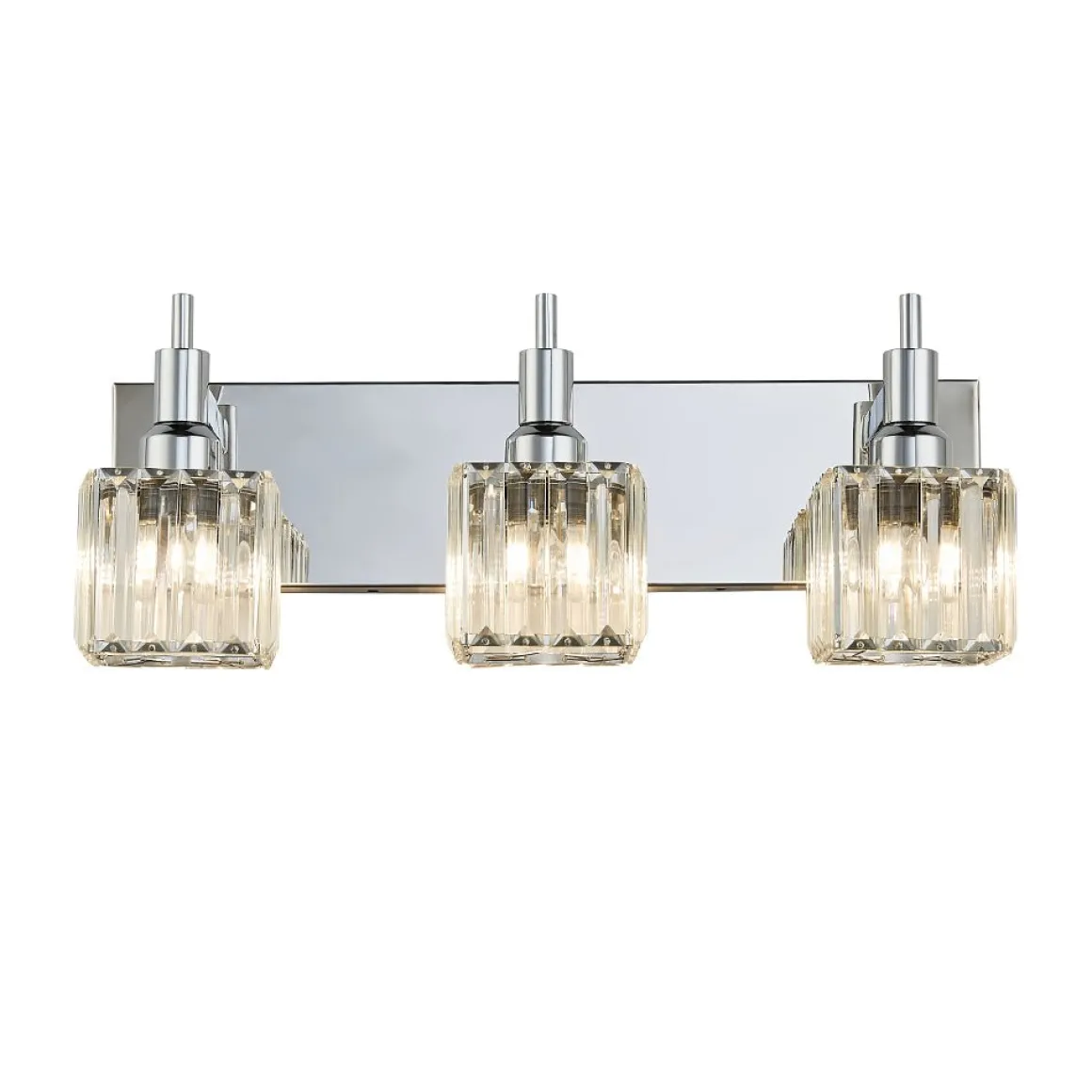 Modern Glam Crystal Bathroom Vanity Light