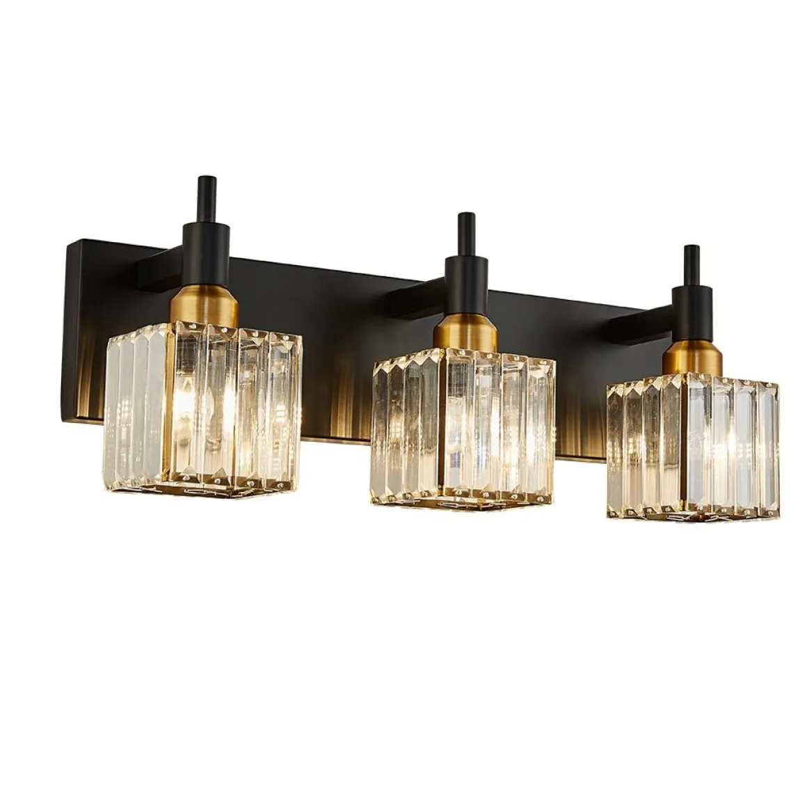 Modern Glam Crystal Bathroom Vanity Light