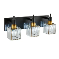 Modern Glam Crystal Bathroom Vanity Light