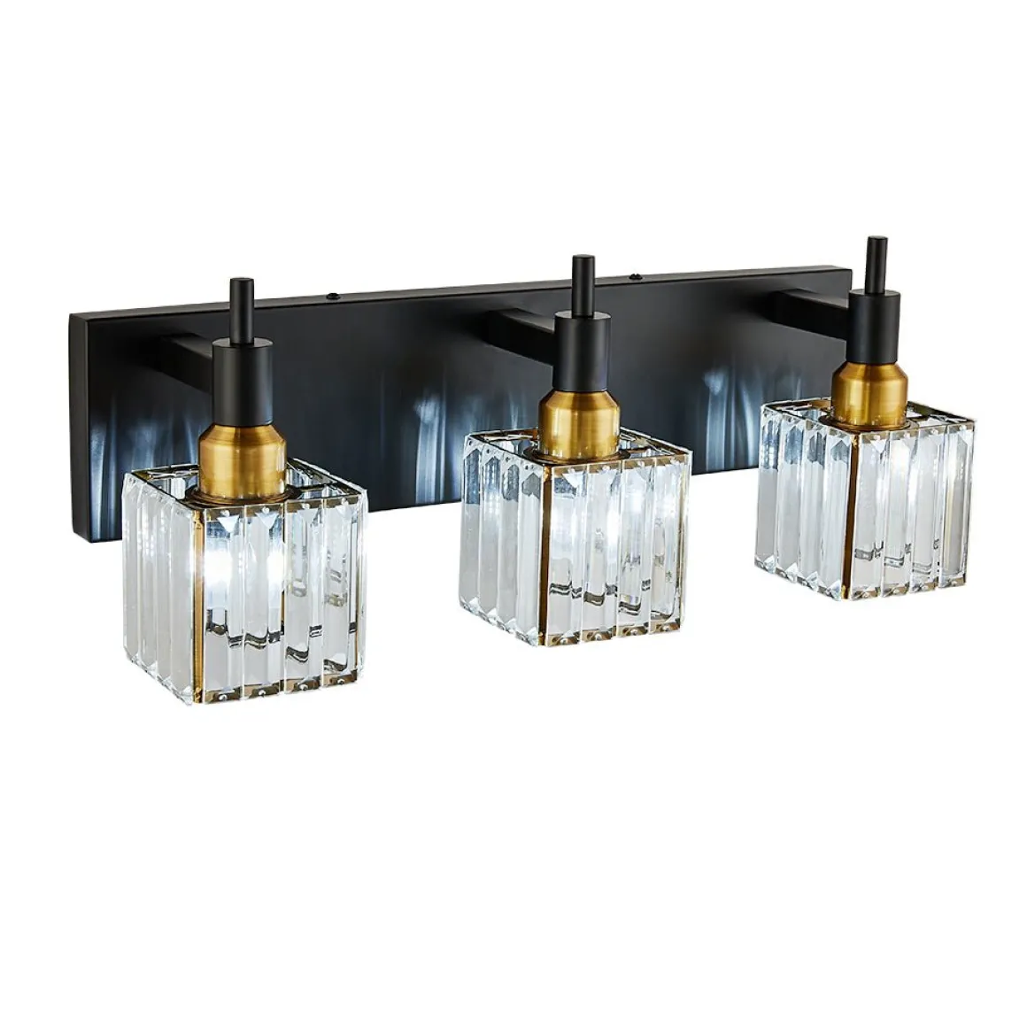 Modern Glam Crystal Bathroom Vanity Light