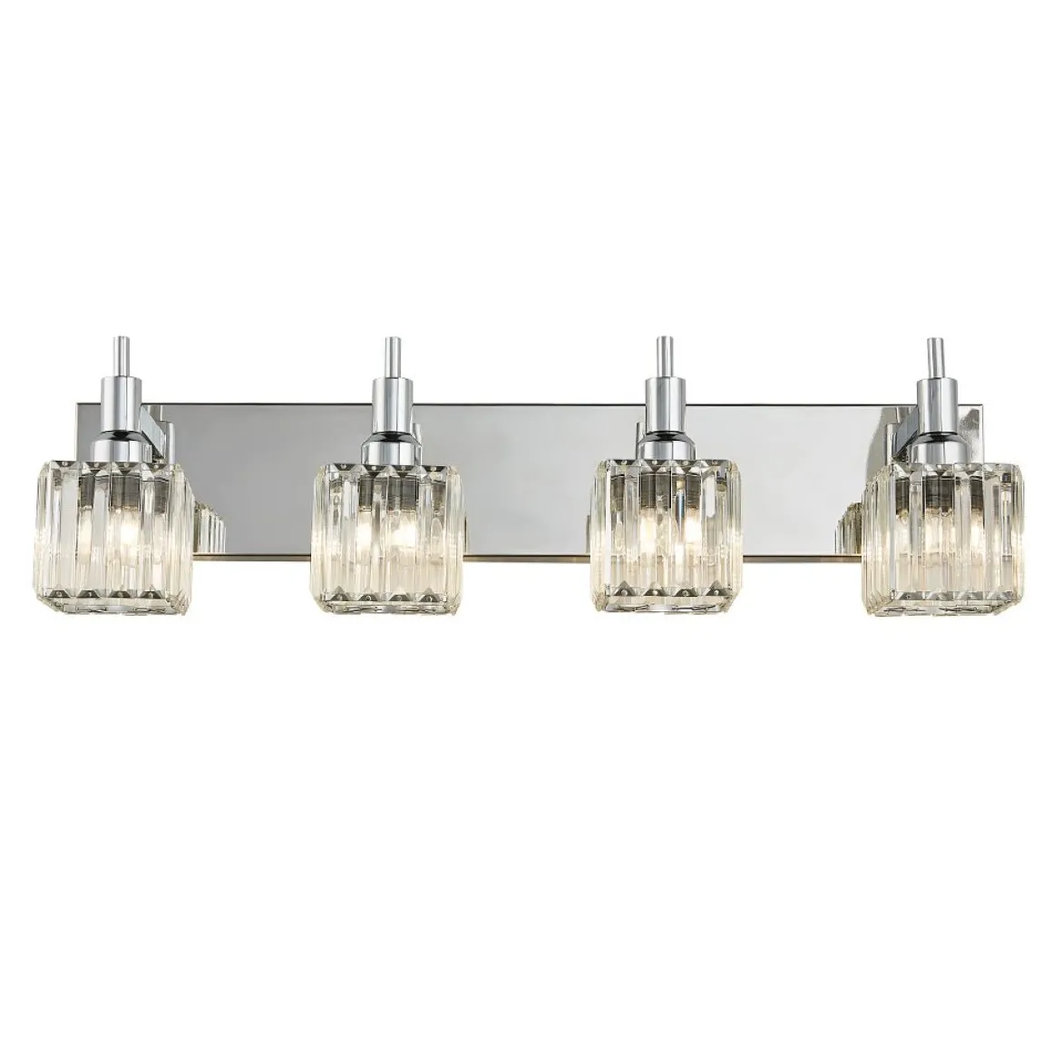 Modern Glam Crystal Bathroom Vanity Light