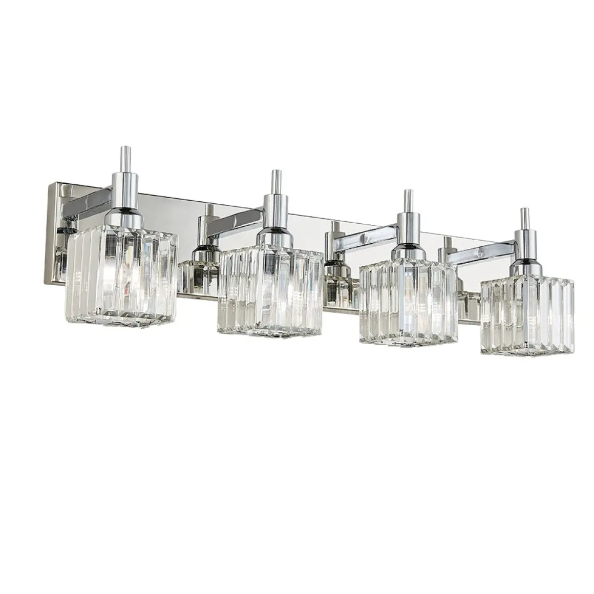 Modern Glam Crystal Bathroom Vanity Light