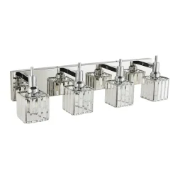 Modern Glam Crystal Bathroom Vanity Light
