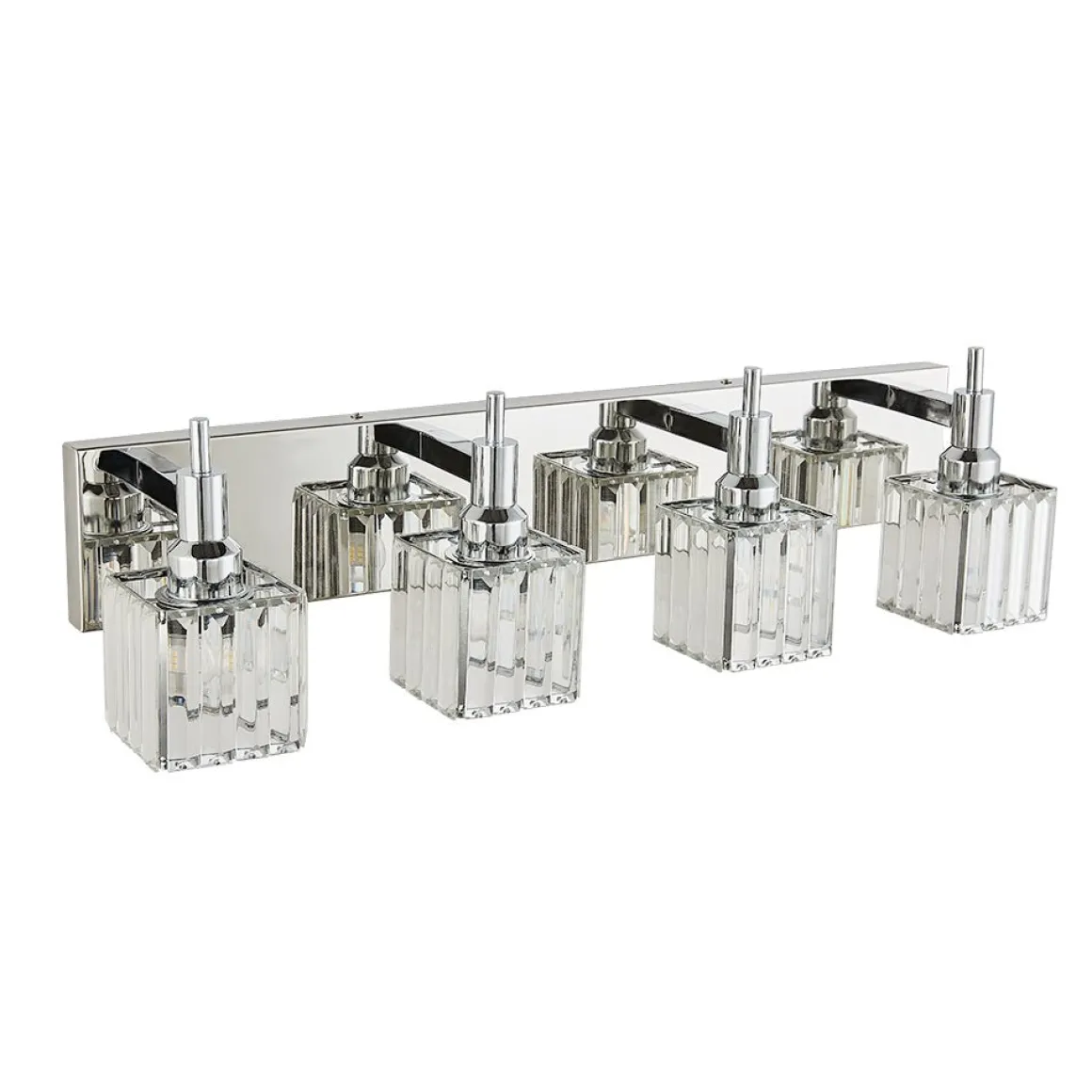 Modern Glam Crystal Bathroom Vanity Light