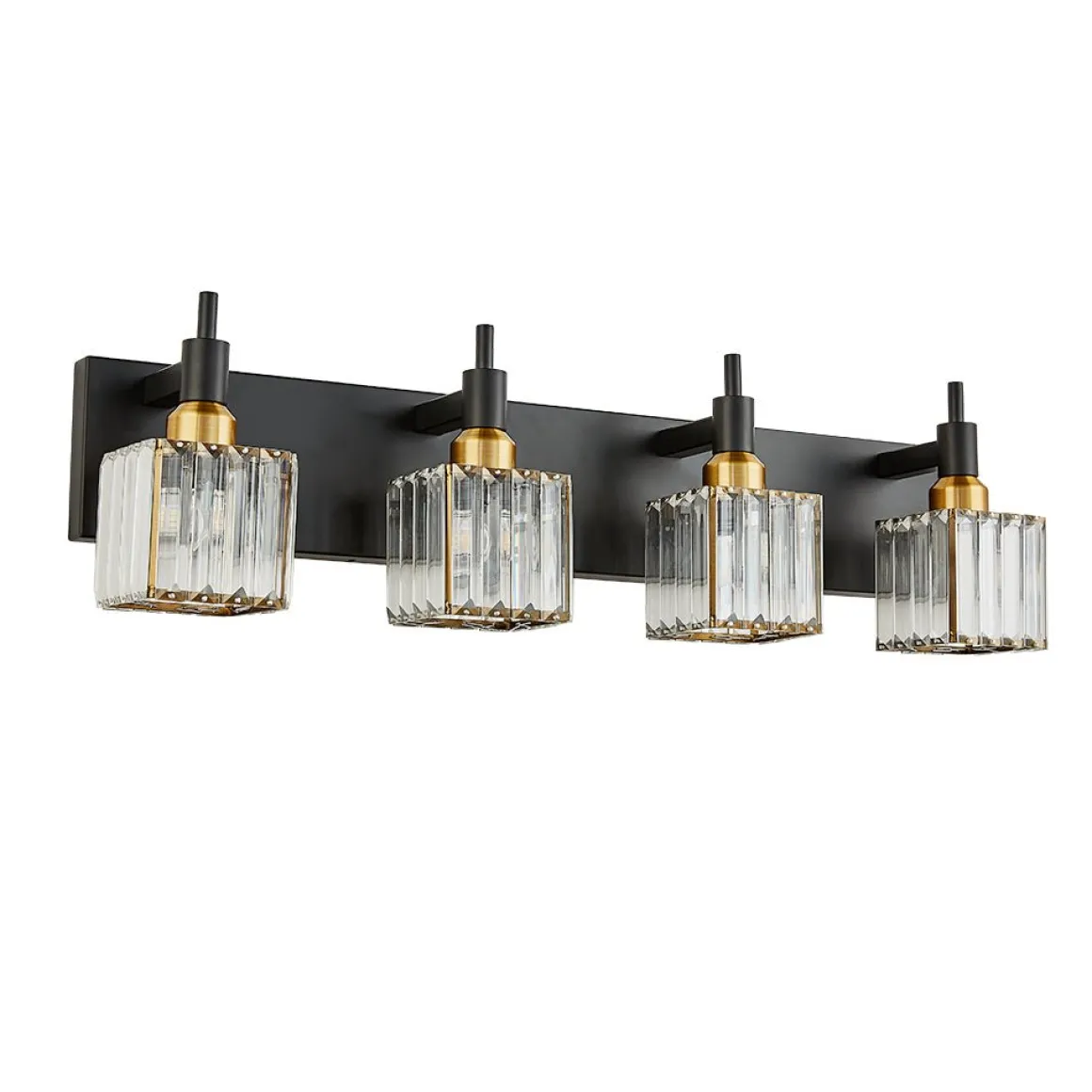 Modern Glam Crystal Bathroom Vanity Light