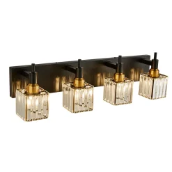 Modern Glam Crystal Bathroom Vanity Light