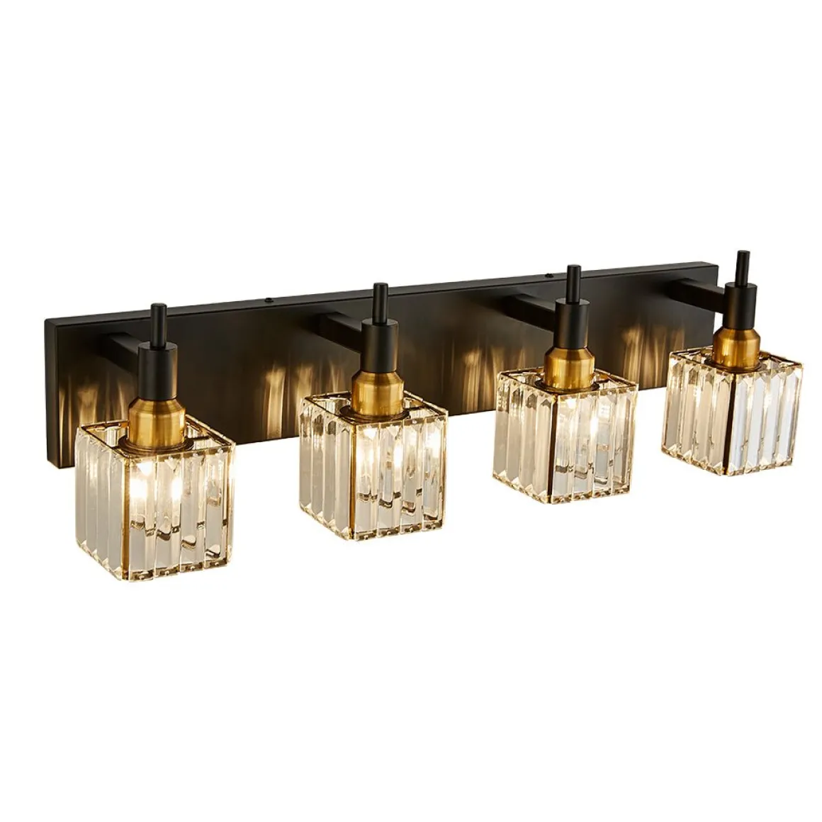 Modern Glam Crystal Bathroom Vanity Light