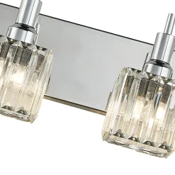 Modern Glam Crystal Bathroom Vanity Light